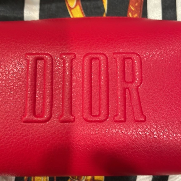 New Christian Dior Red Trousse Pouch - Picture 10 of 11